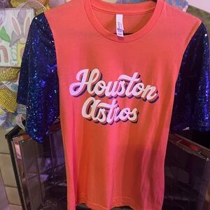 Houston Astros Kids Shirt - Pink and Blue